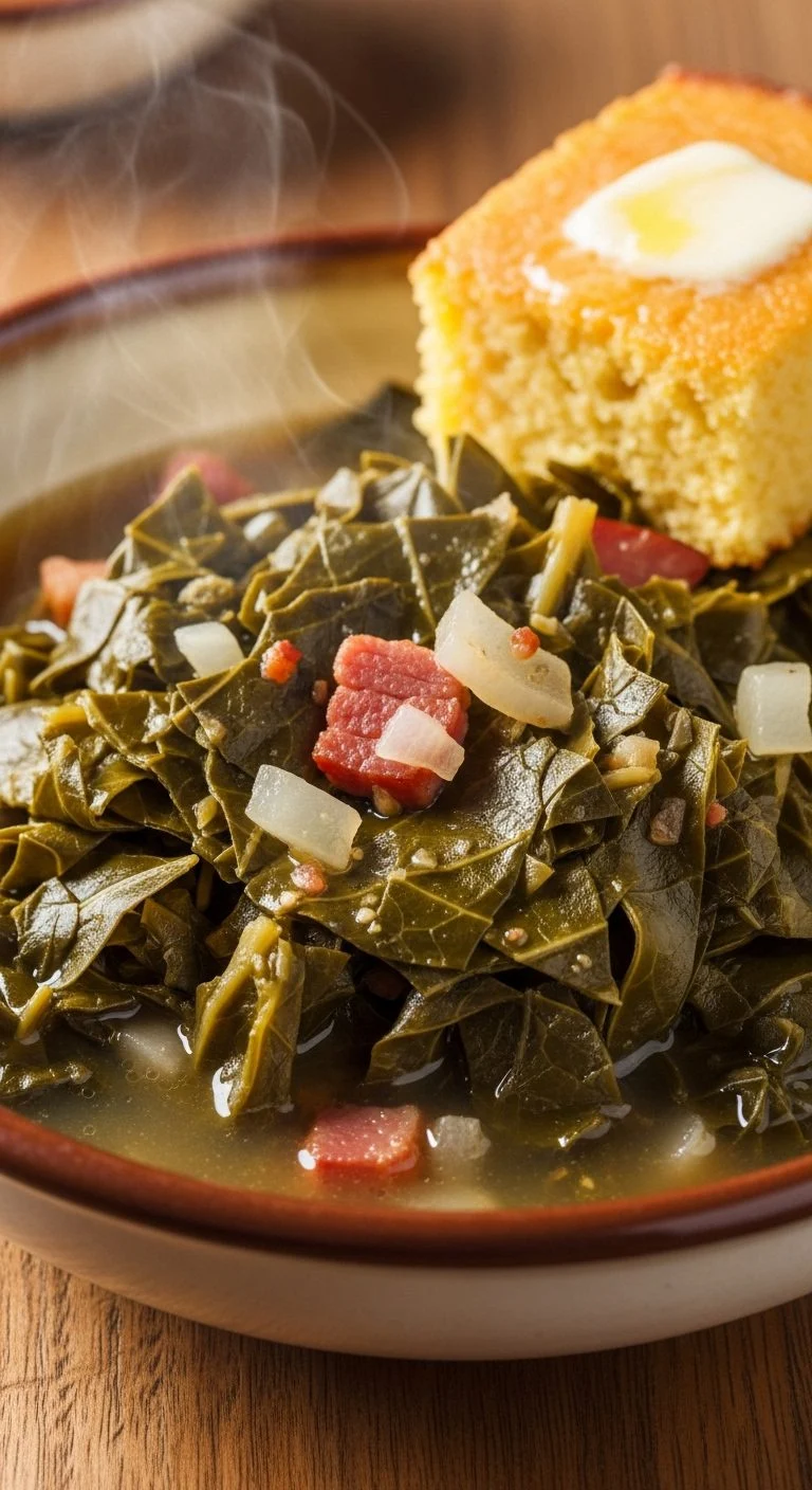 🌿 BEST Southern Collard Greens Recipe!