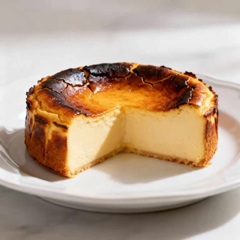 Basque Burnt Cheesecake Recipe: Effortless Elegance!